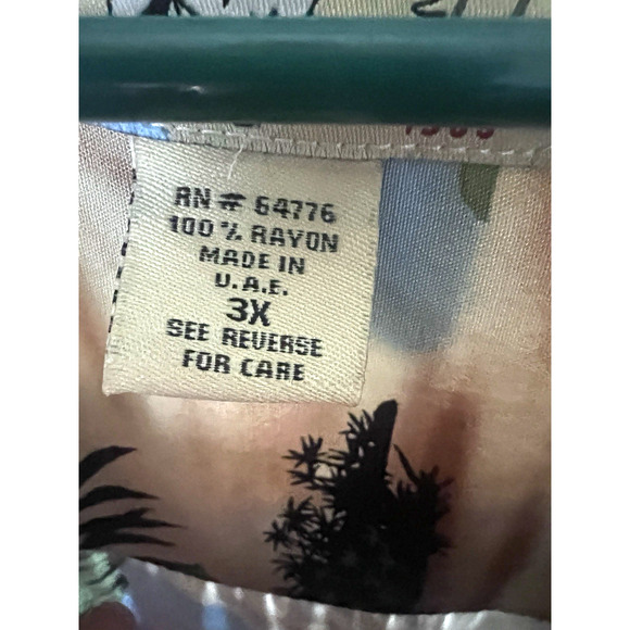 Big Dogs Vintage Hawaiian Floral Convertible Cars Button Up Shirt 3X Pocket USA - Picture 10 of 10